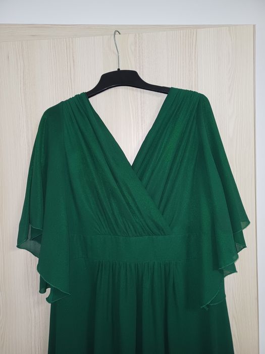 Rochie ocazie elegantă verde smarald
