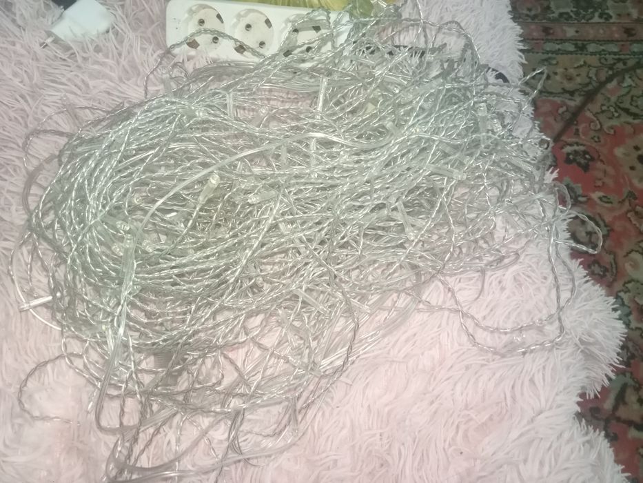 Гирлянды дождик состояние отличное