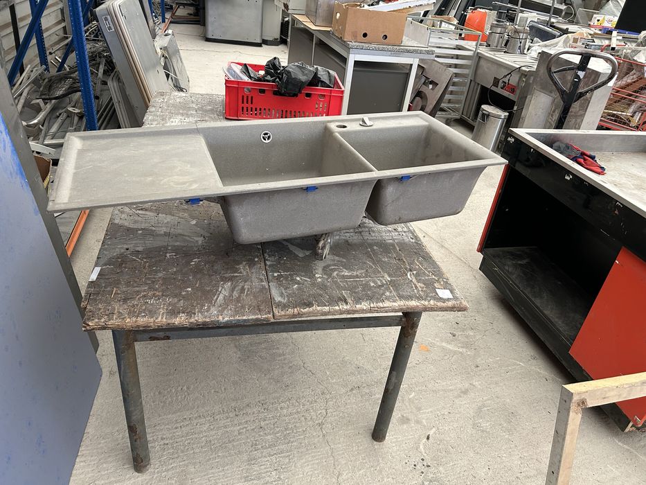 Мивка двойна за вгаждане 116/50