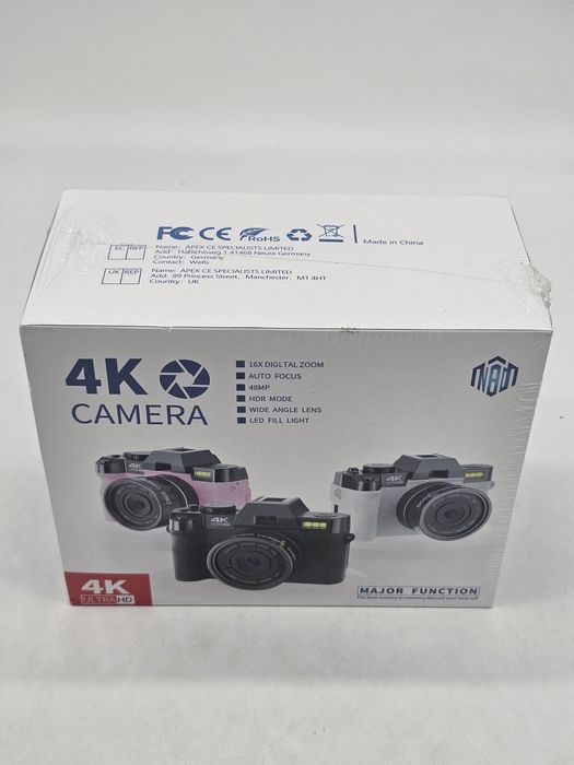 Cameră digitală NBD 4K 48MP pentru vlogging, video 4K/60fps