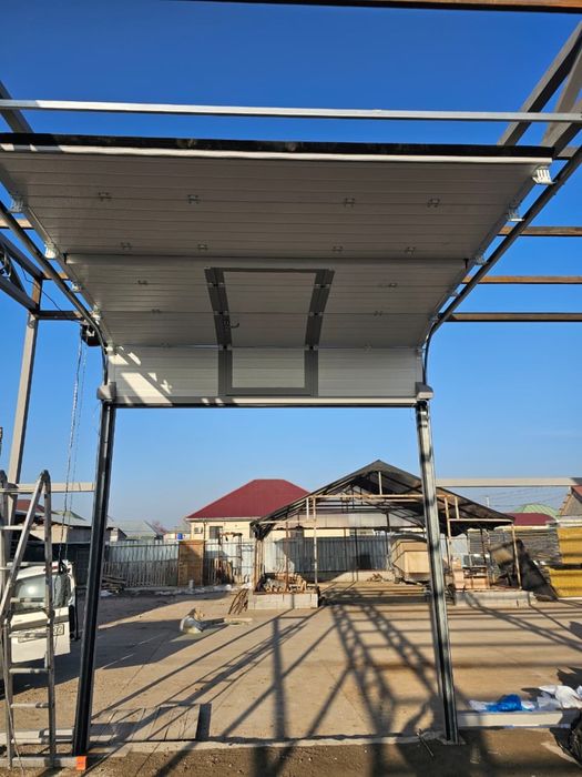 Ангарные секционные ворота Алматы