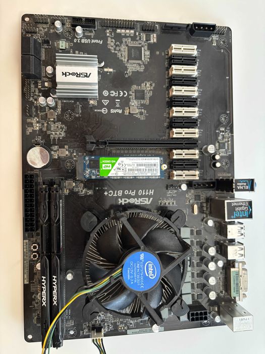 Дъно asrock + процесор Celeron 2.9GHz + RAM 8GB