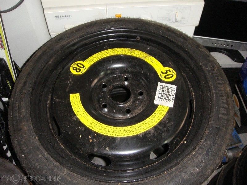 резервна гума патерица за ауди и мерцедес 15,16,17,18,19 и 20 цола