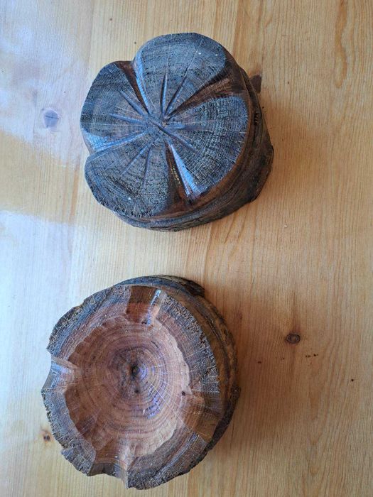 Дървен Пепелник, с покритие от безир