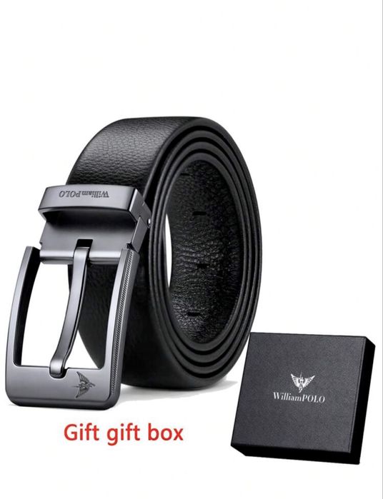 Мъжки официален колан WilliamPAUL LEATH*/Естествена кожа -15% Промоция