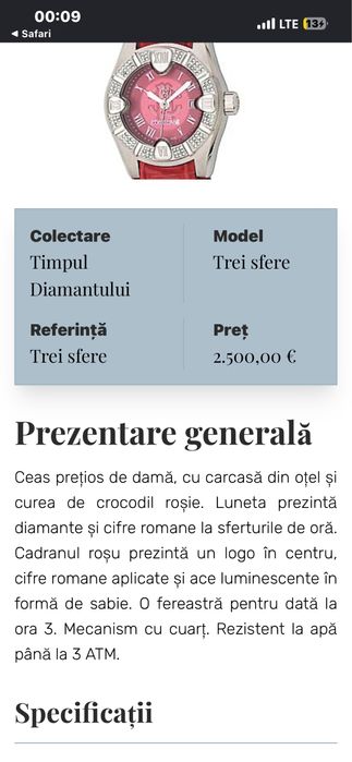 Ceas Roberto Cavalli
