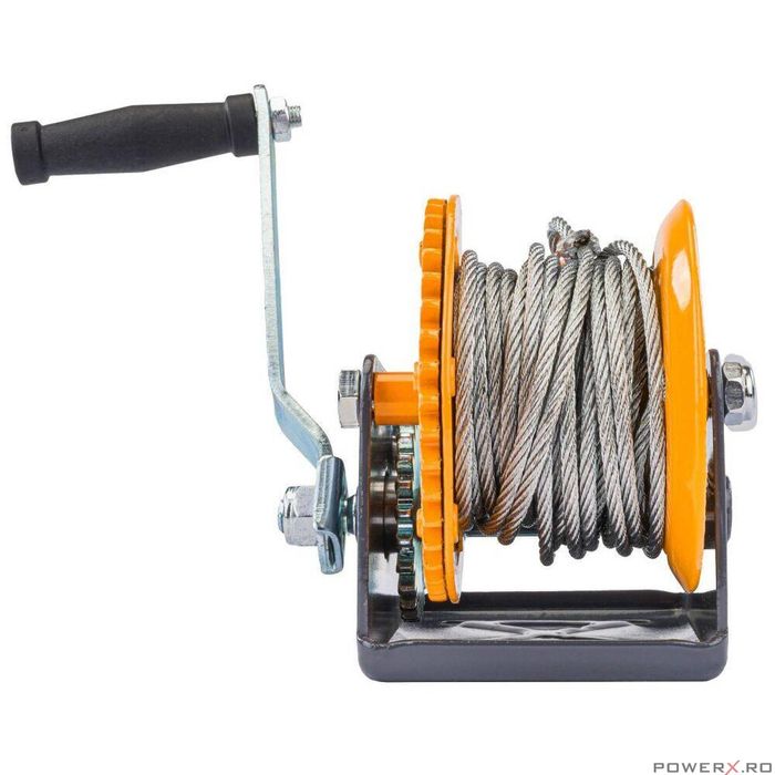 Troliu manual 1133 Kg, cu cablu 10m, Powermat