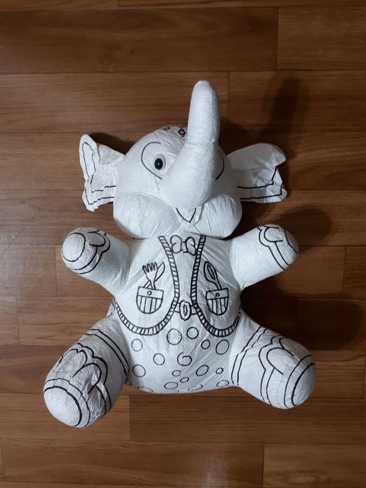 Игрушка мягкая "Слоник" раскраска!