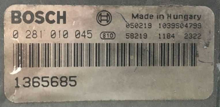 Unitate de control BOSCH(0 281 010 045) pentru camion DAF XF 95 480 CV