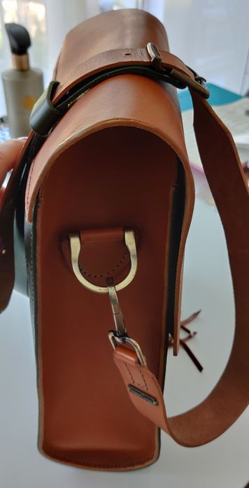 Geanta piele naturala unisex - Handmade