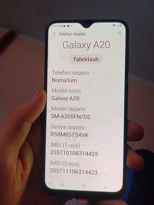 Samnsung Galaxy A20