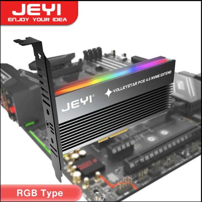 Адаптер PCI-E 4.0 → M.2 NVMe JEYI Volleystar Gen2 | до 64 Гбит/с