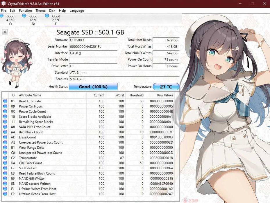 SSD Extern LaCie Seagate 500 GB
