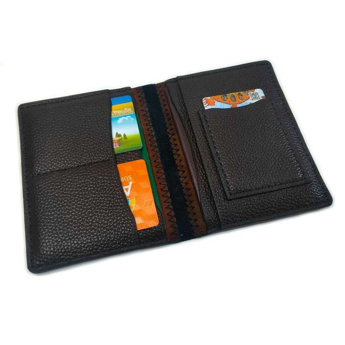 Кожаная обложка под документы ручной работы. Документница