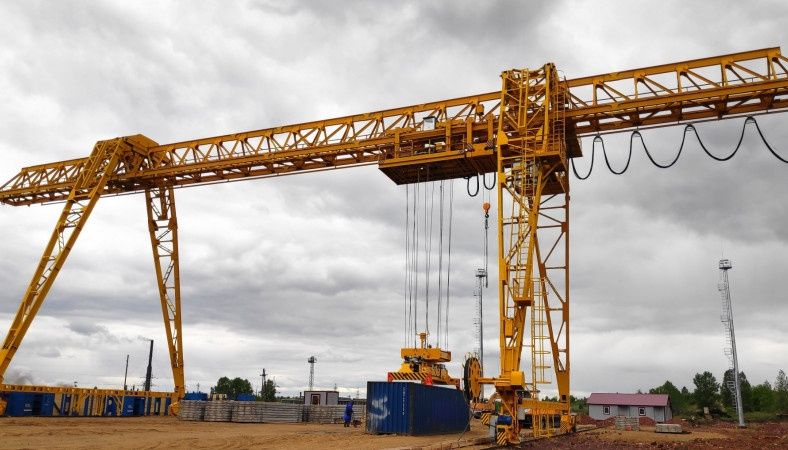 Козловой кран ремонт и установка