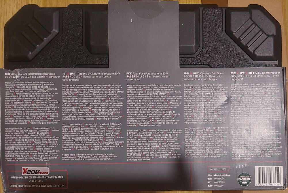 Scule Parkside performance la acumulatori.