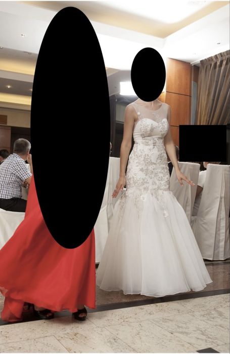 rochie mireasa sirena ivoire