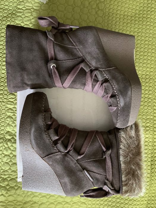 Cizme piele maro Calvin Klein