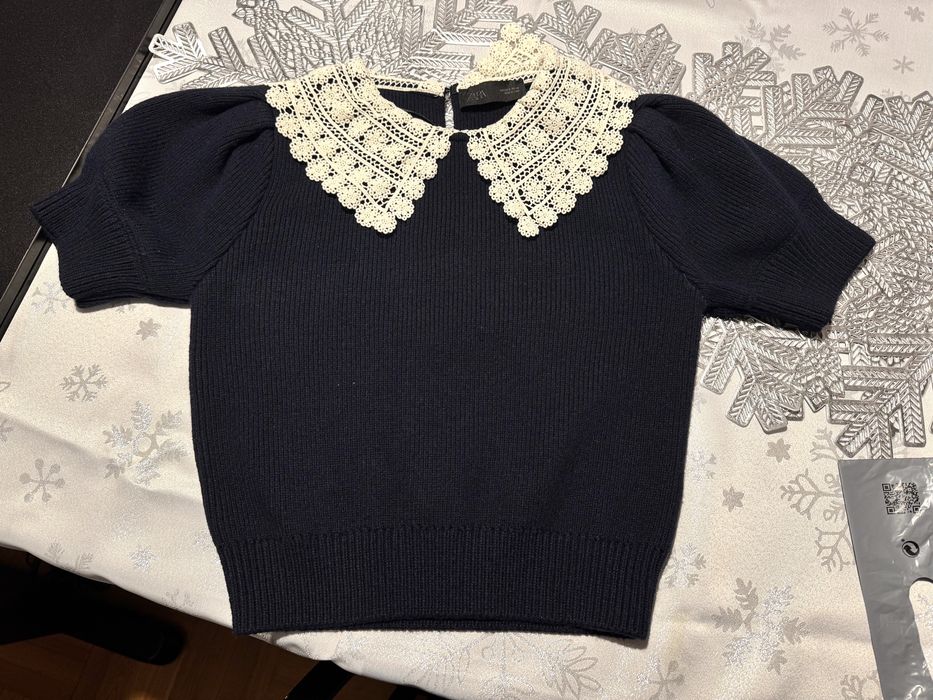 Блуза с къс ръкав  Zara
