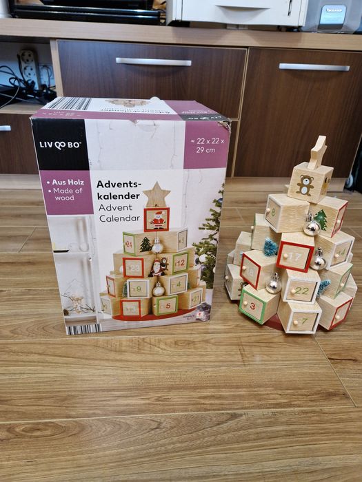 Calendar de lemn brad --advents-kalender