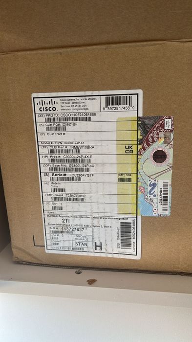 Коммутатор Cisco C9300L-24P-4X-E | Новый, в упаковке