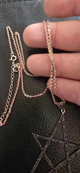 Lant argint aurit 62 cm