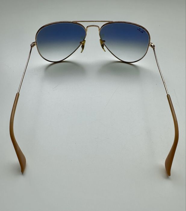 Ray Ban RB3025 aviator 55мм/светло син градиент/Made in Italy