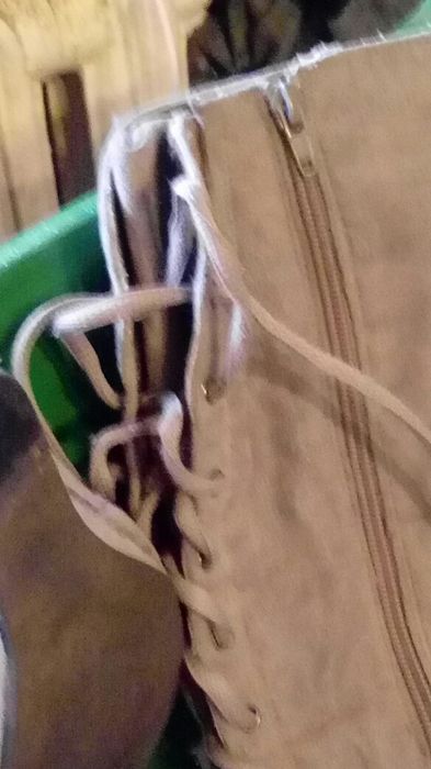 Сапоги из экозамши 38,5 размер