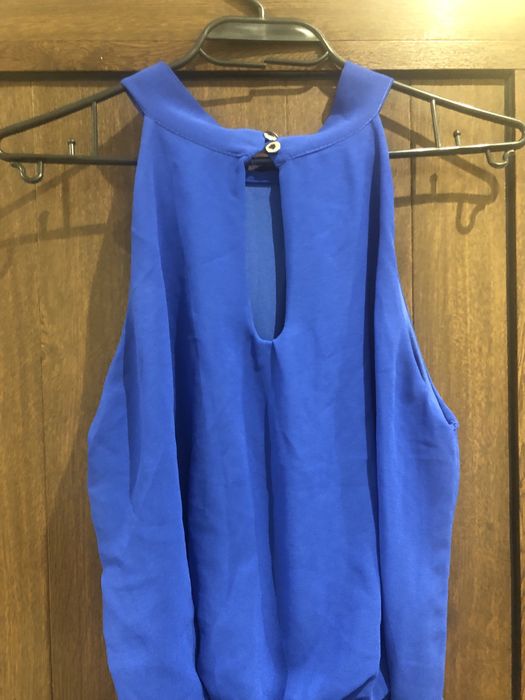 Дълга рокля в синьо