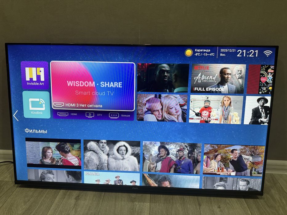 Телевизор Ava 40 диогональ новый с наклейкой