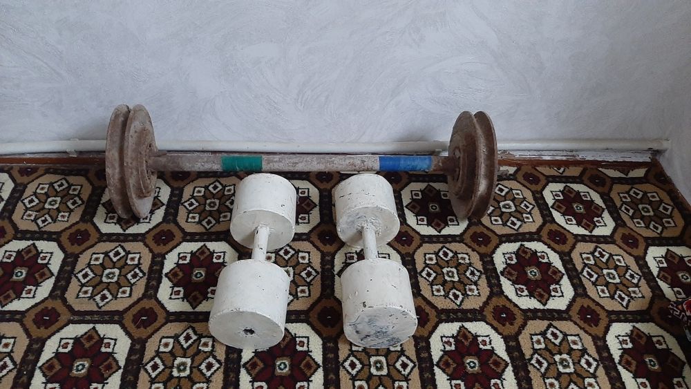 Гантель и штанга сатылады