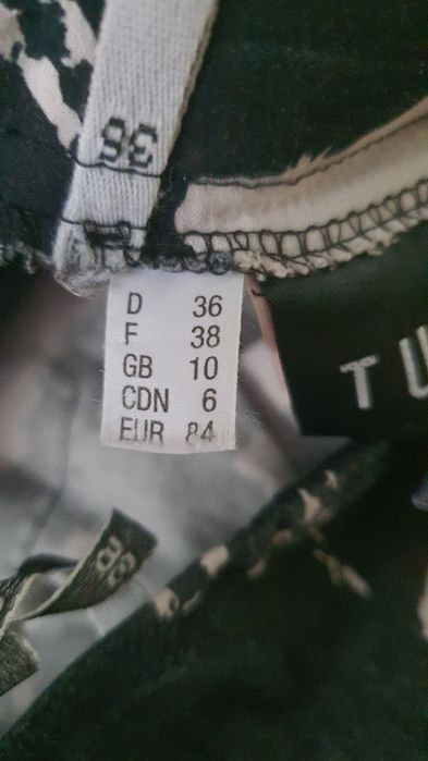 Pantaloni drepti cu model Tuzzi