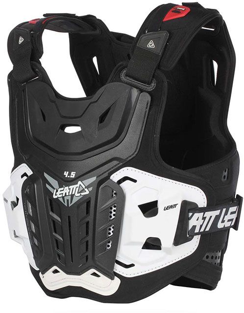 Leatt нагръдник 4.5 Бял и Черен протектор мотокрс ендуро нов Мото Мото