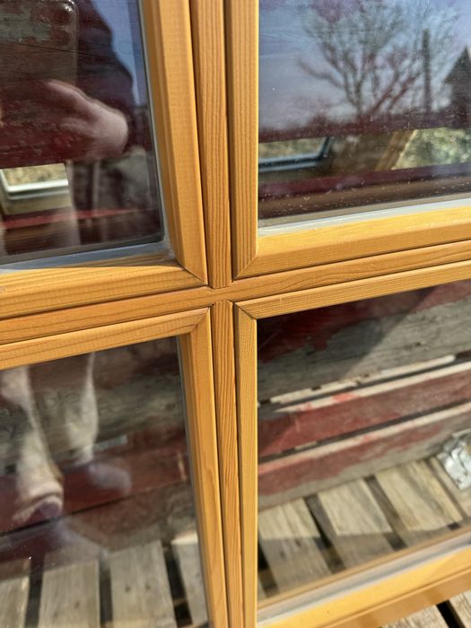 FEREASTRA LEMN TRIPAN sprosuri H 123 x L 114 Germania 6 buc