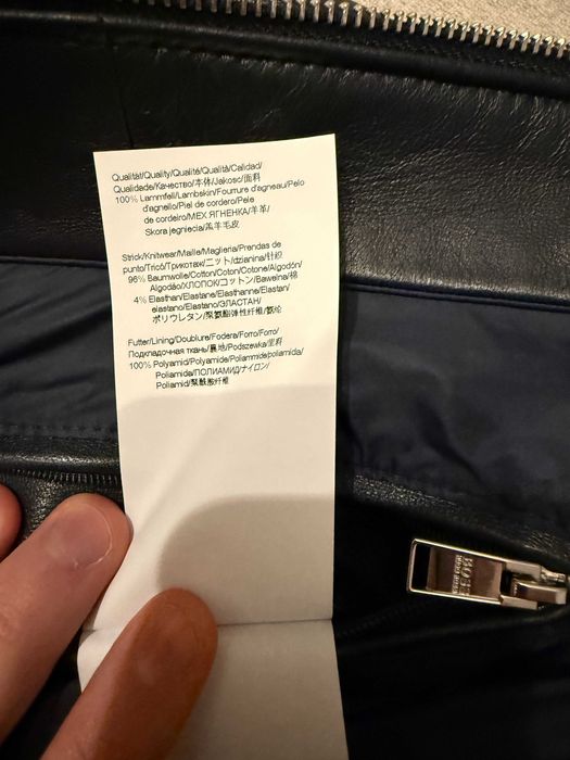 Jacheta BOSS de piele Nappa