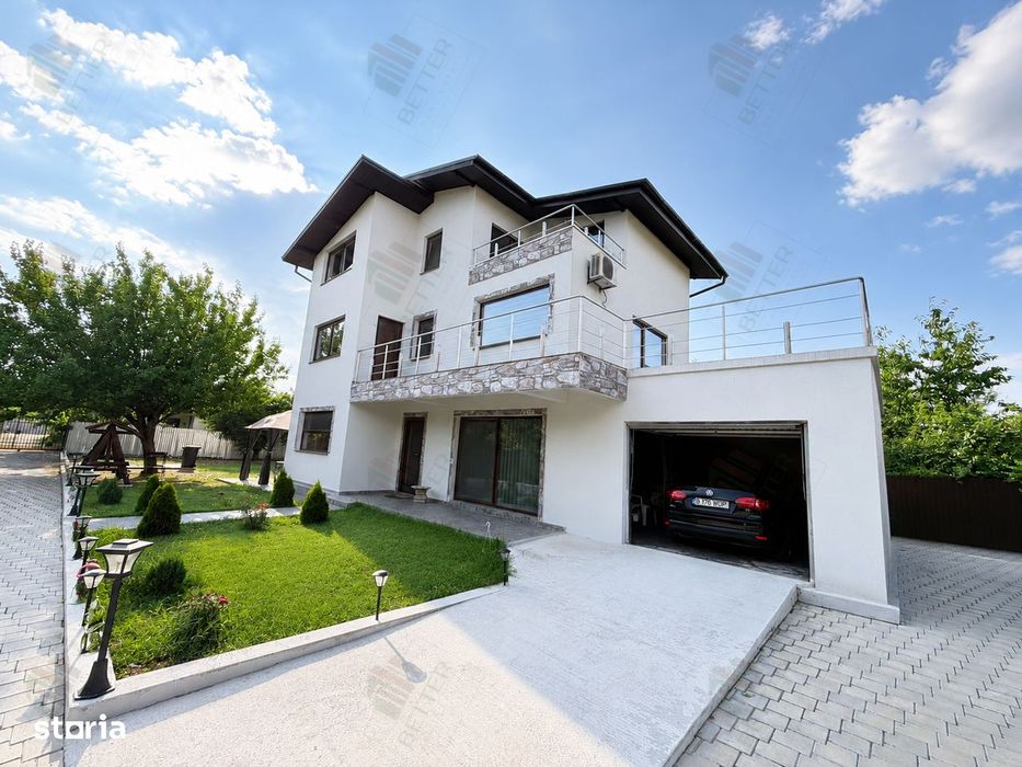 Vilă spațioasă P+1E+M, 5 camere, garaj și teren de 462 mp