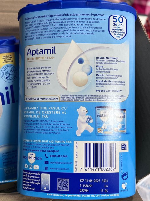 Lapte praf Aptamil Nutri Biotik 1+