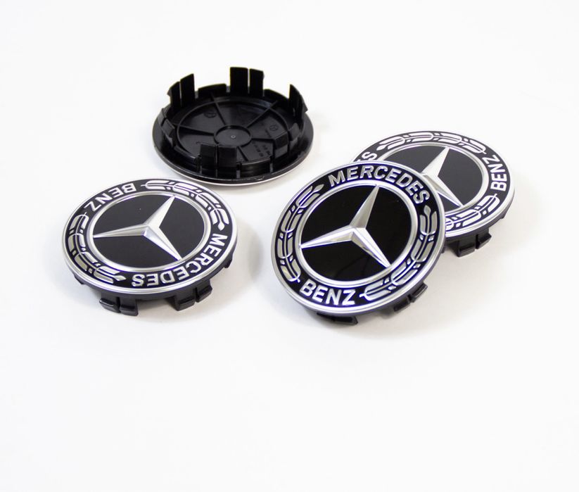 Set 4 capace jante aliaj 75mm 6 pini Mercedes Class A C E S