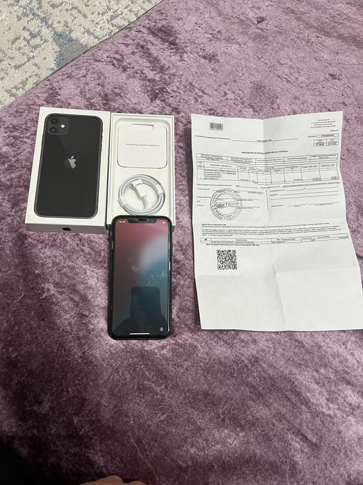 Айфон 11 чёрный 64 гб