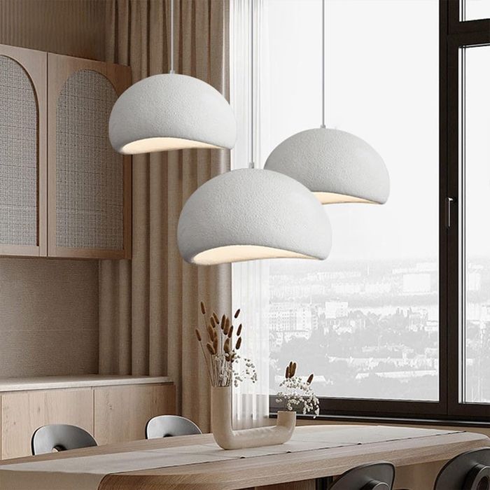 Модерни висящи лампи Wabi-sabi 3×30см, Е27, полиетиленови, регулируеми