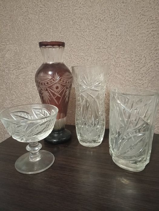 Вазы хрустальные