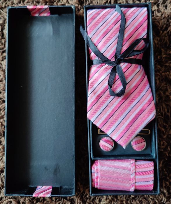 Set cravata matase