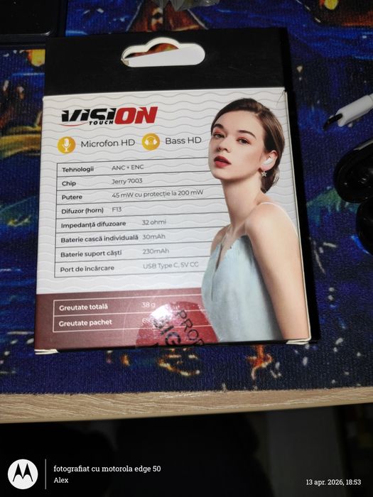 Căști True Wireless Vision Touch