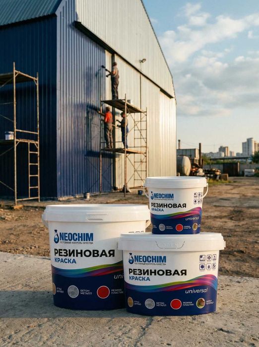Резиновая краска для бетонного пола