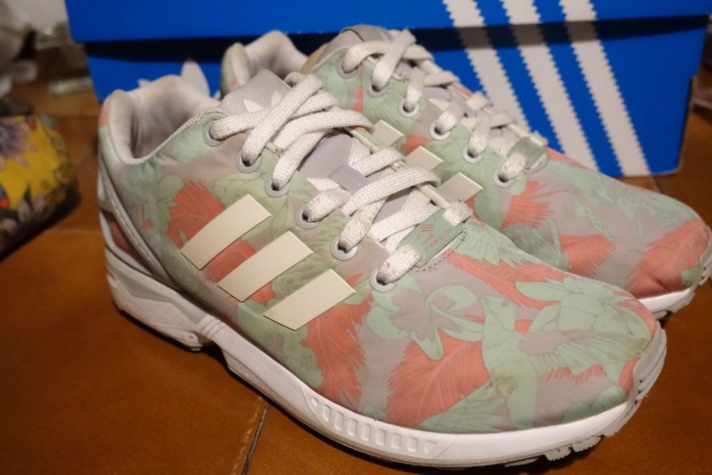 M19456 adidas ZX Flux Clear Onix. с цветя