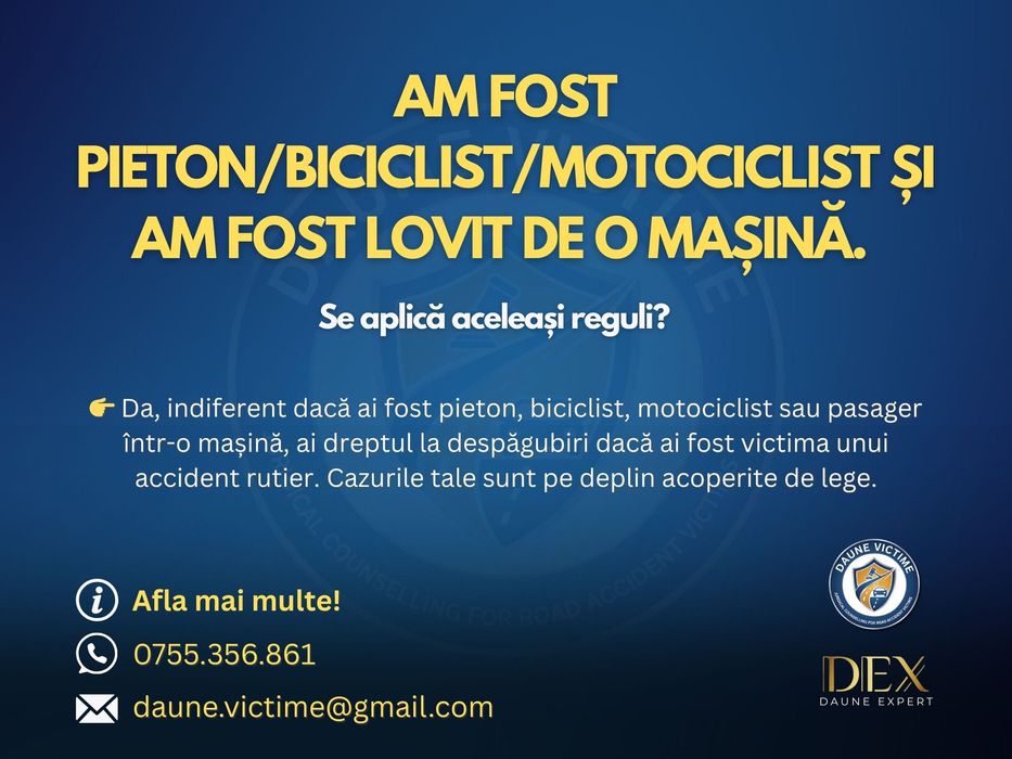 Fractură din Accident? Spitalizare după Accident?Obține Despăgubiri!