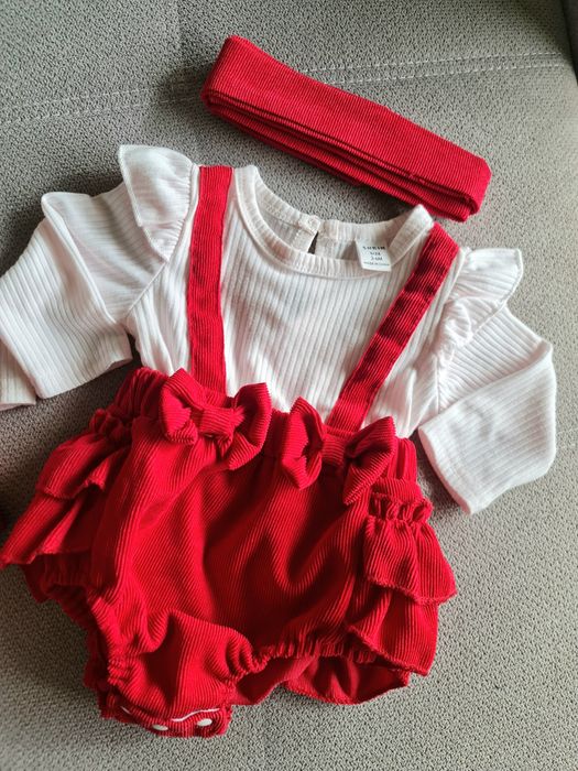 Бебешко боди с панделка и волани 2 броя