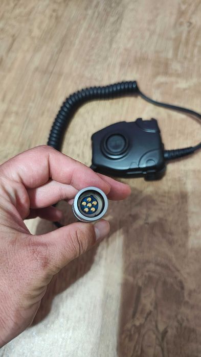 Buton PTT, Tac-Sky, pentru statii radio PRC 152/148, 13cm, Negru