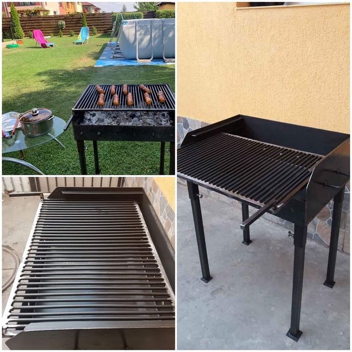 Gratar grill de gradina cu trei nivele si optional plita!