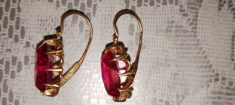 Серьги золотые 583проба
